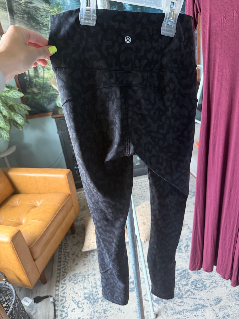 Lululemon Black & Grey Camo Leggings